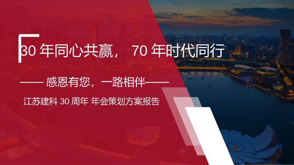 2019江苏建科30周年年会策划方案报告