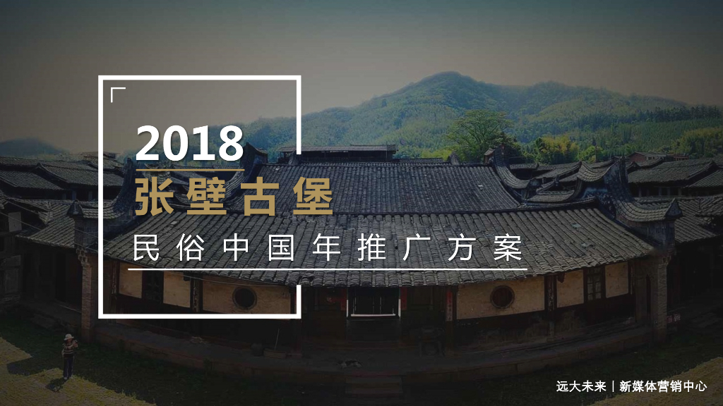 2018张壁古堡民俗年推广活动策划方案