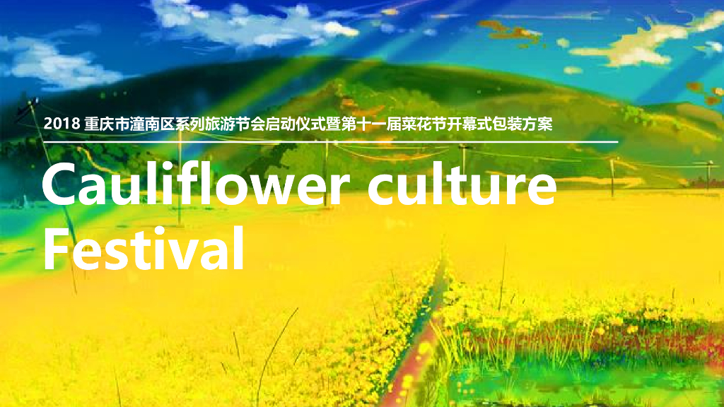 2018年潼南菜花节开幕式包装方案