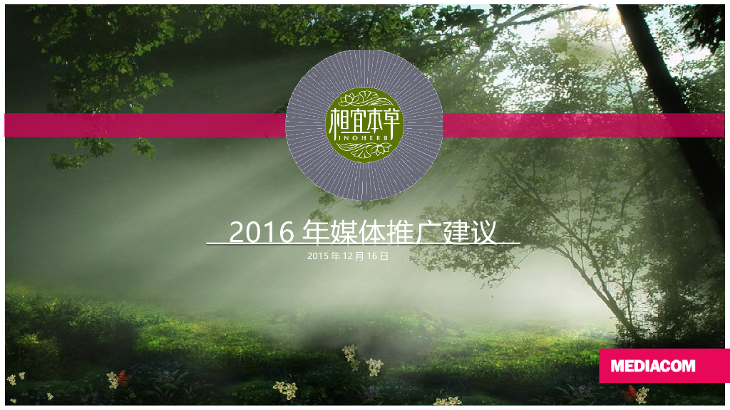 相宜本草年度媒体推广建议案