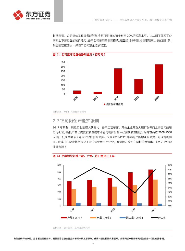东方证券：三联虹普（300384）-锦纶有望进入产能扩张期，再生聚酯受益碳中和_第7页