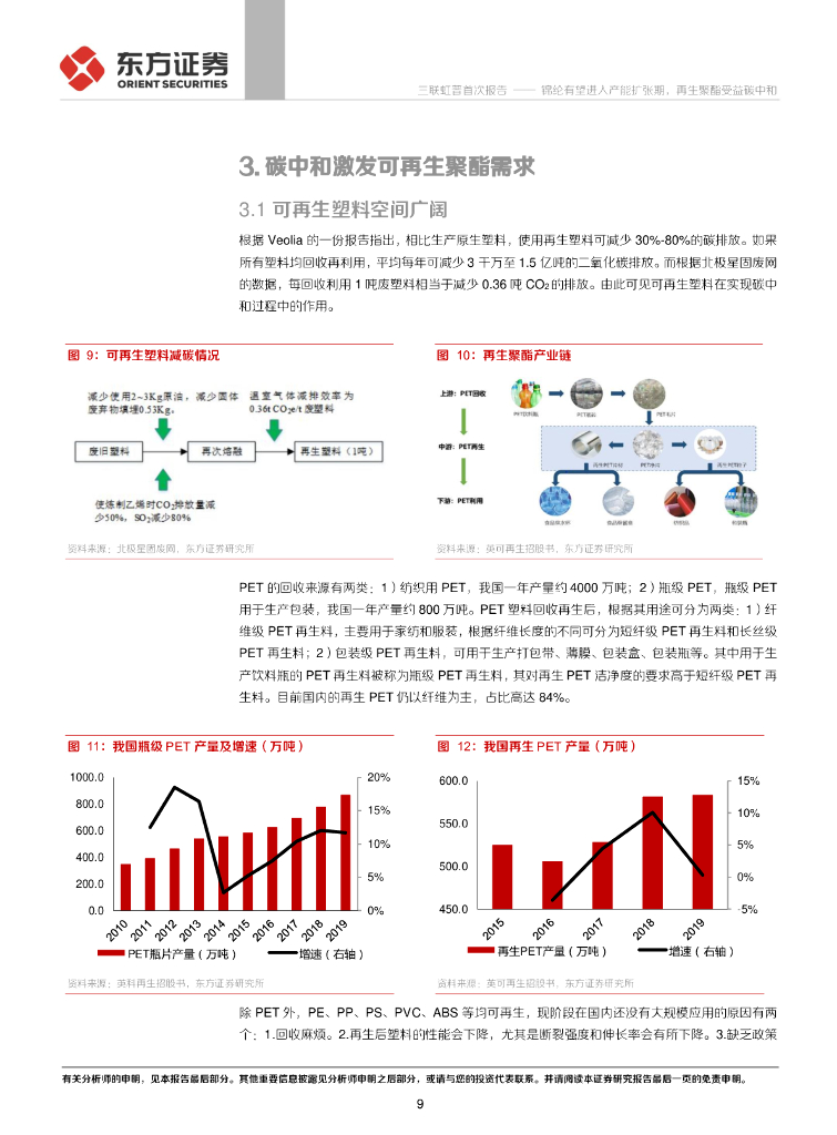 东方证券：三联虹普（300384）-锦纶有望进入产能扩张期，再生聚酯受益碳中和_第9页
