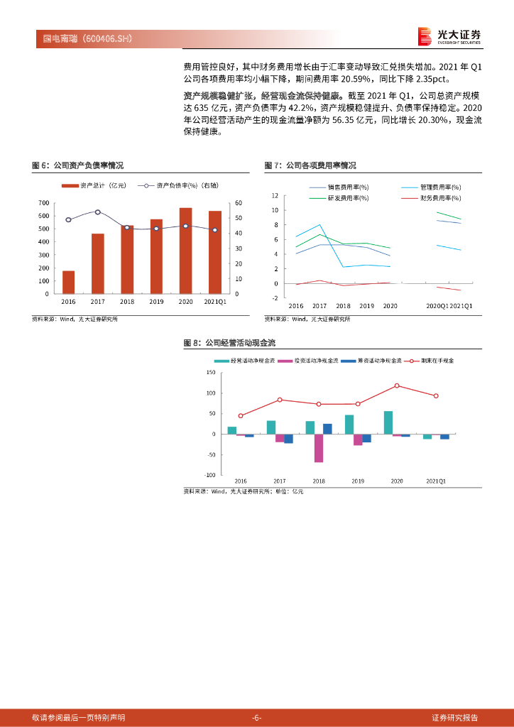 光大证券：国电南瑞（600406）-跟踪报告：“碳中和”拉动电网及输配电建设，电力设备龙头启航_第6页