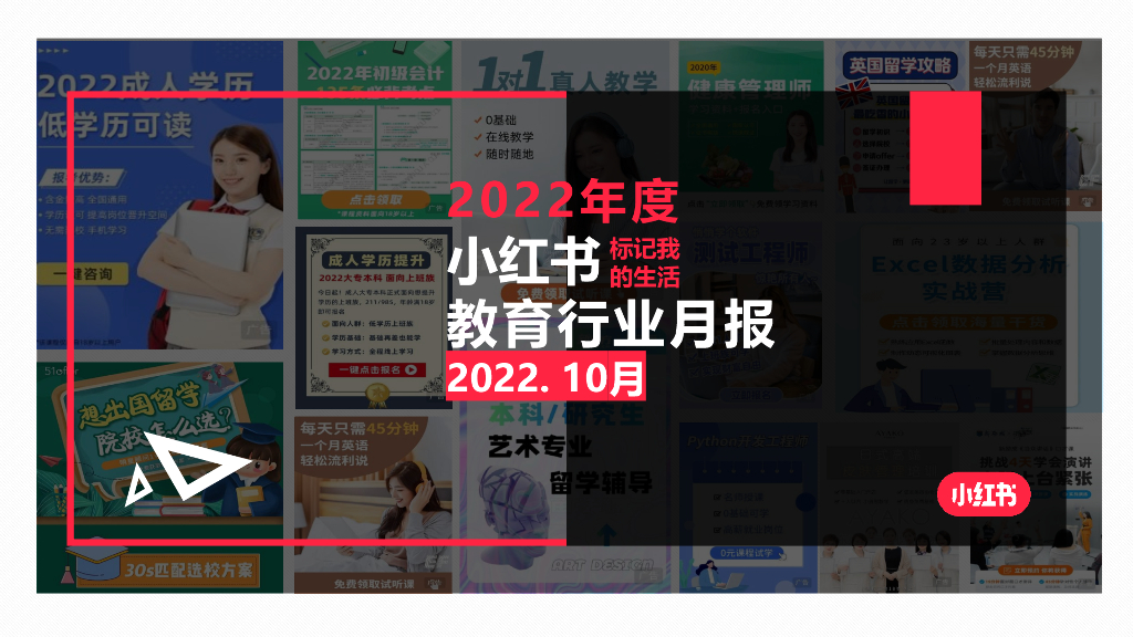 小红书：2022年10月小红书教育行业月报