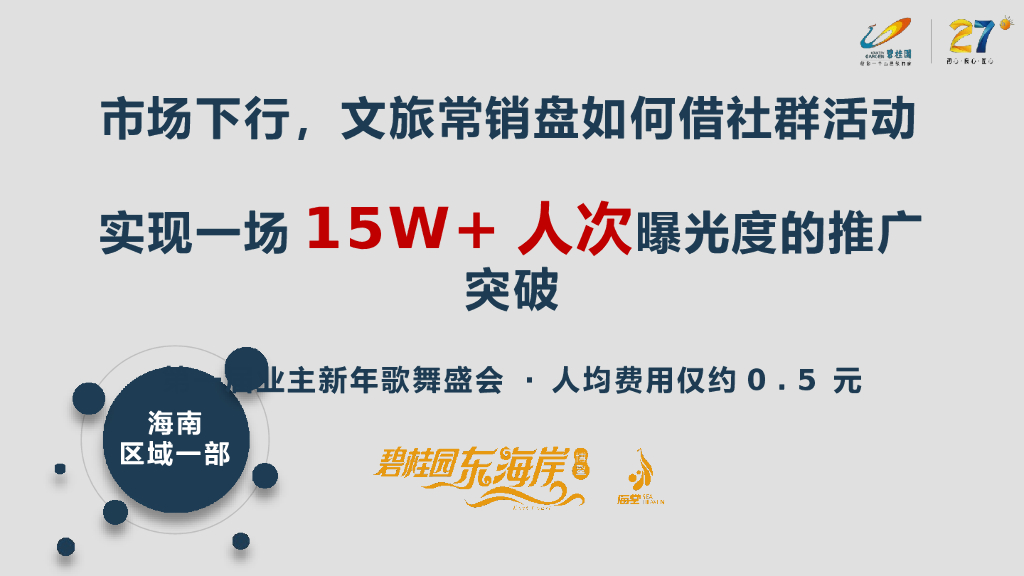 2019碧桂园社群活动营销推广分享