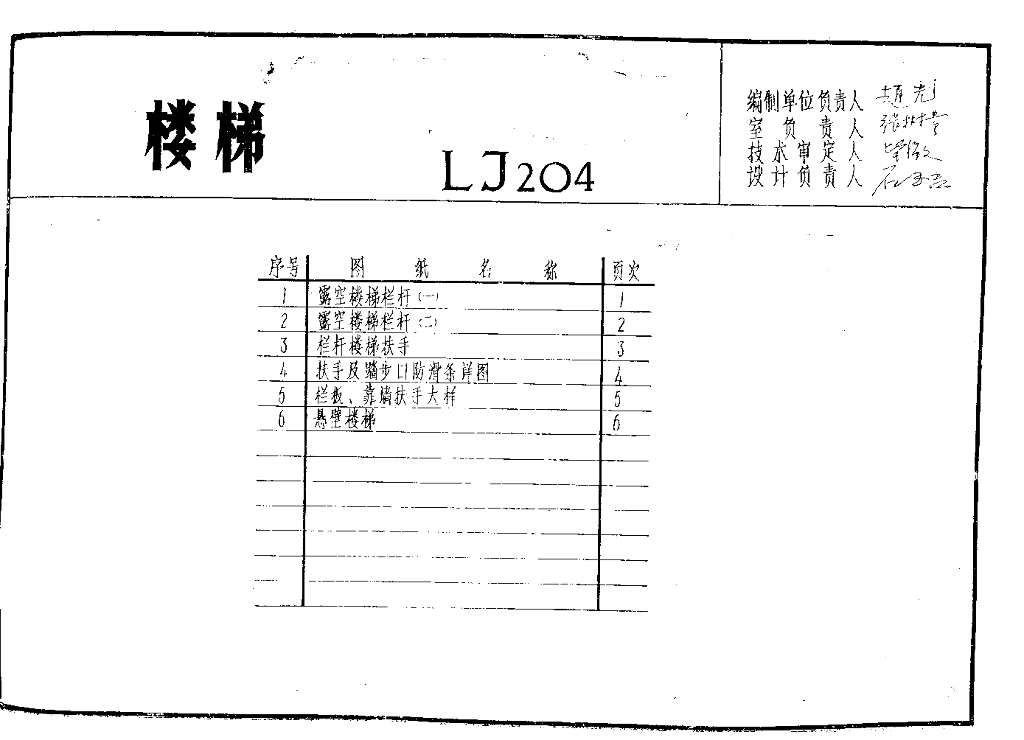 LJ204 建筑配件通用图集楼梯配件图集