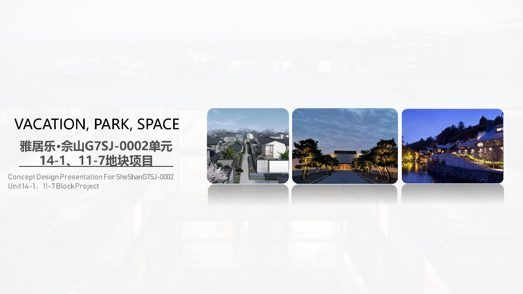 [上海]现代中式叠拼+联排住宅区投标方案