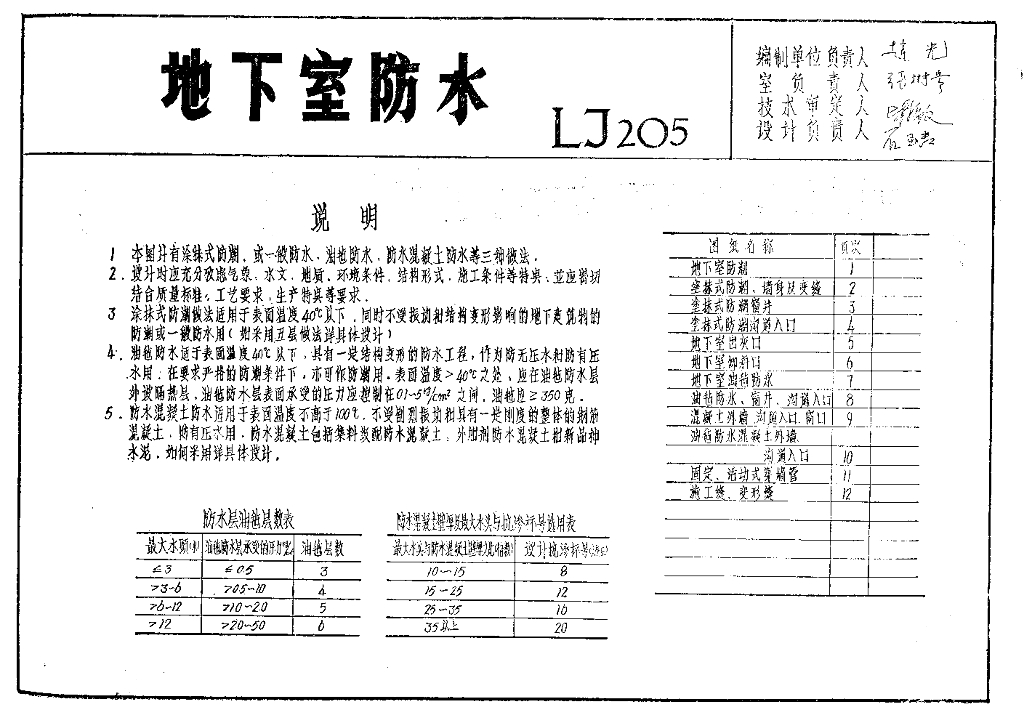 LJ205 建筑配件通用图集地下室防水配件图集