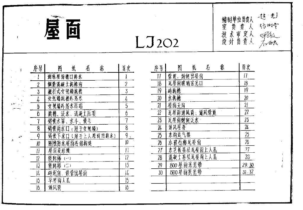 LJ202 建筑配件通用图集屋面配件图集