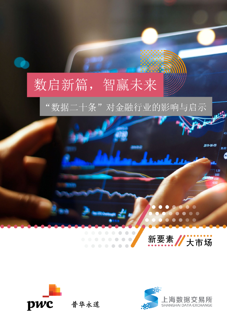 普华永道&上海数交所：数启新篇，智赢未来—— “数据二十条”对金融行业的影响与启示