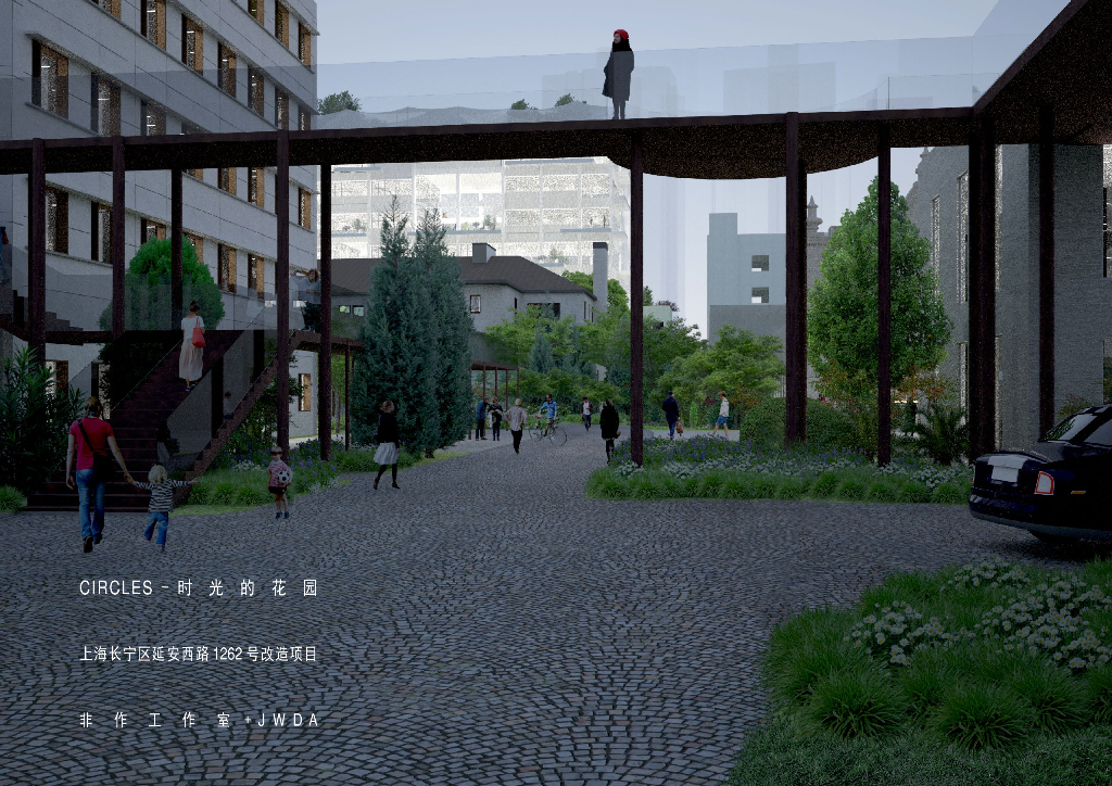 [上海]现代风格办公空间新模式建筑方案
