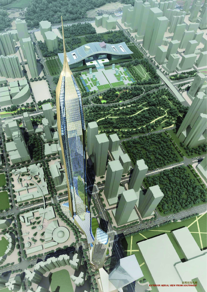 超高层企业办公楼建筑设计方案文本（全套图纸）