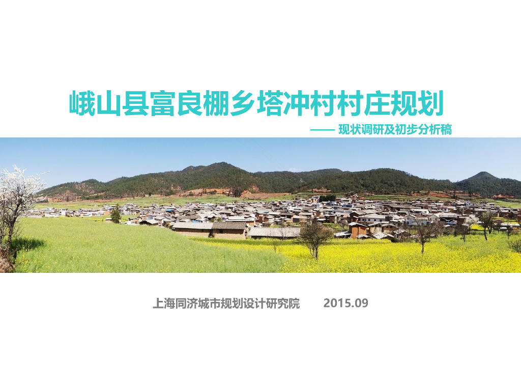 [云南]峨山县富良棚乡塔冲村村庄规划 