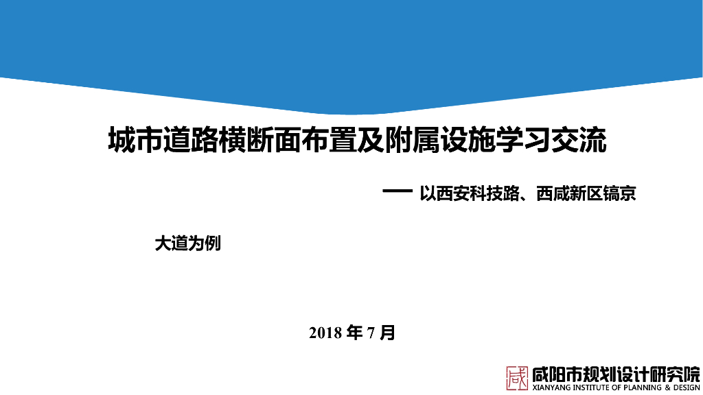 城市道路横断面布置及附属设施学习交流