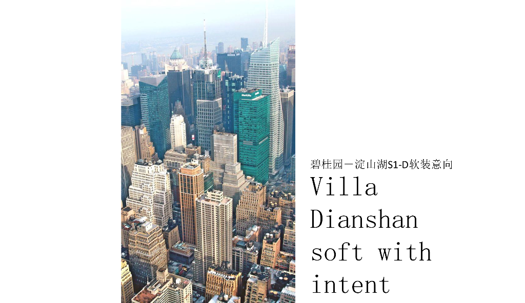 [苏州]某知名地产公司淀山湖曼哈顿大都市美式别墅软装设计方案