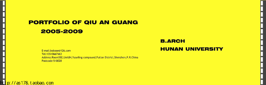 Portfolio of QiuAnguang