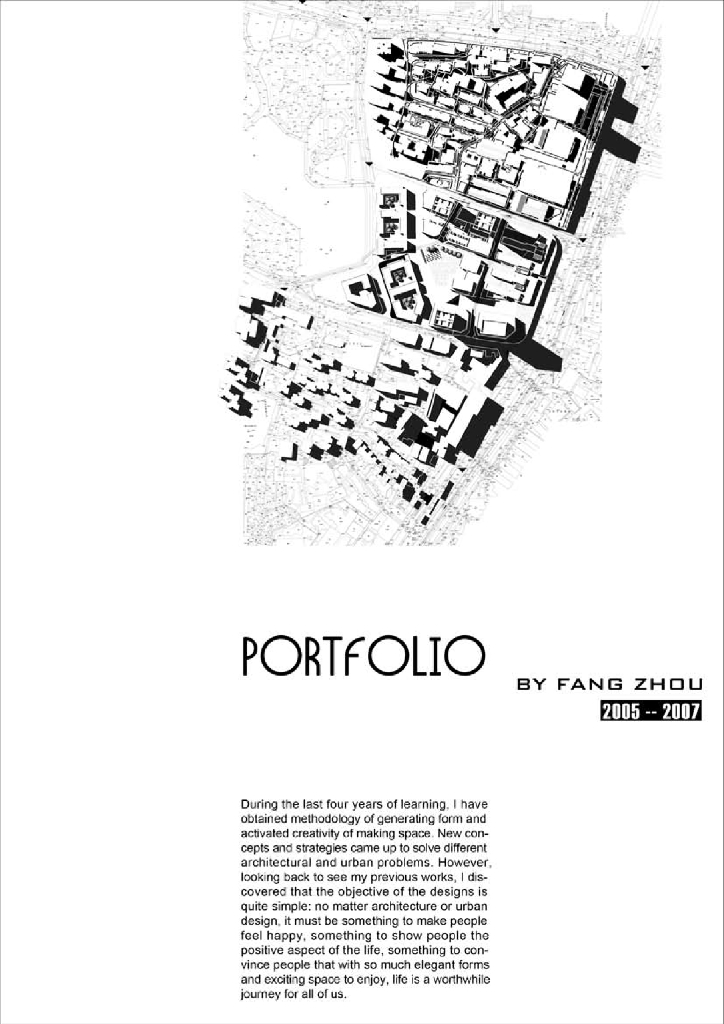 Portfolio of fang zhou