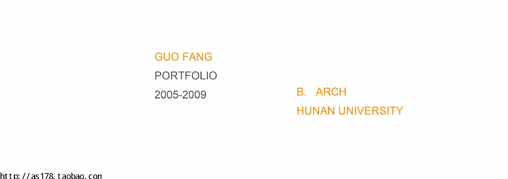 湖南大学某学生出国作品集PDF