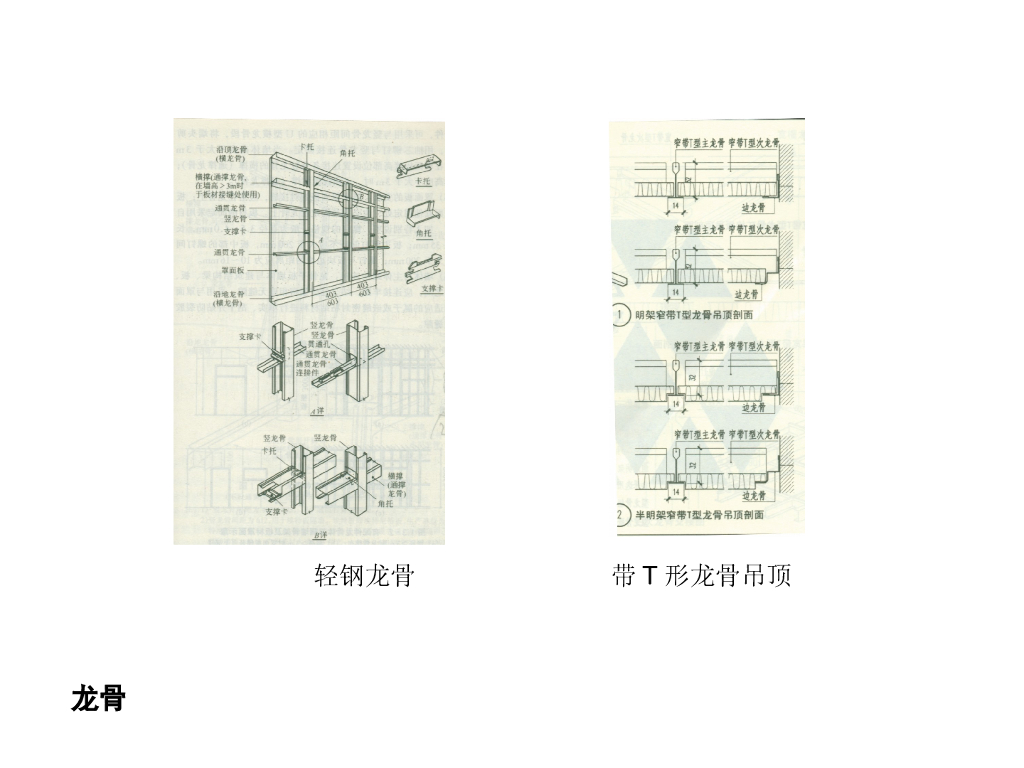 建筑装饰材料图鉴大全-骨架与顶棚材料