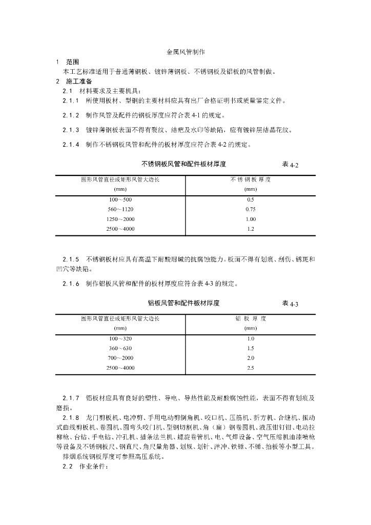 金属风管制作工艺
