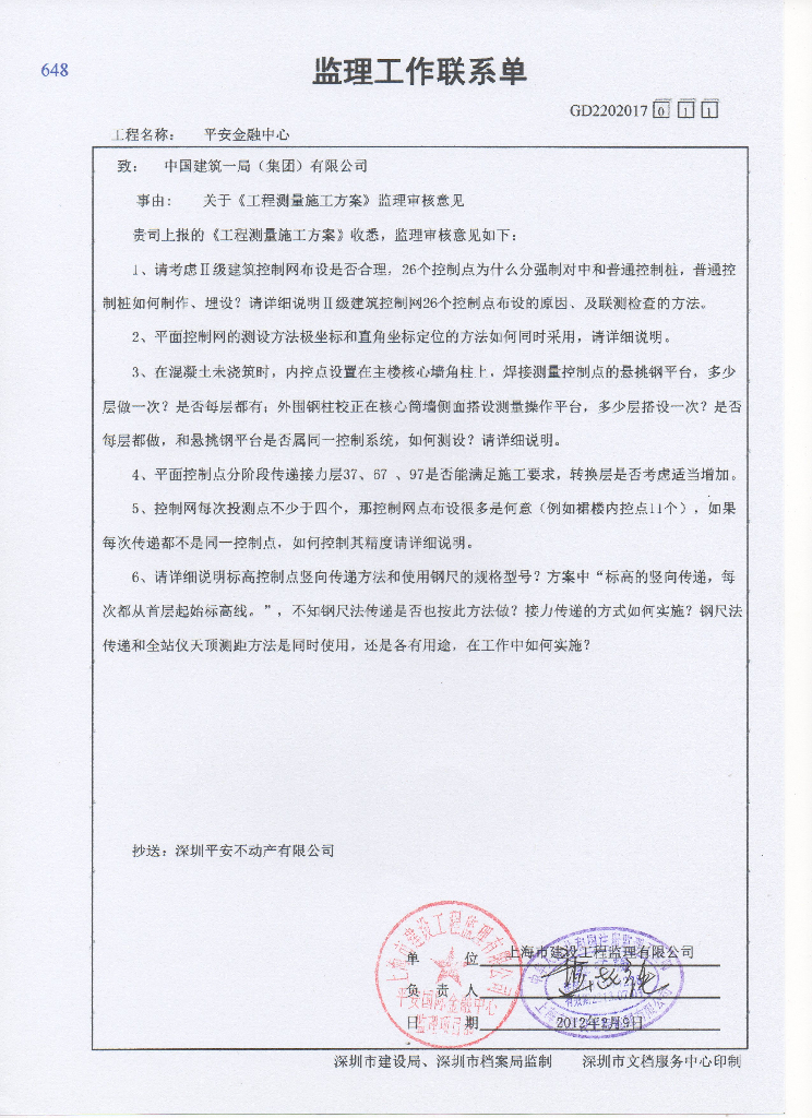 金融中心项目工程测量施工方案