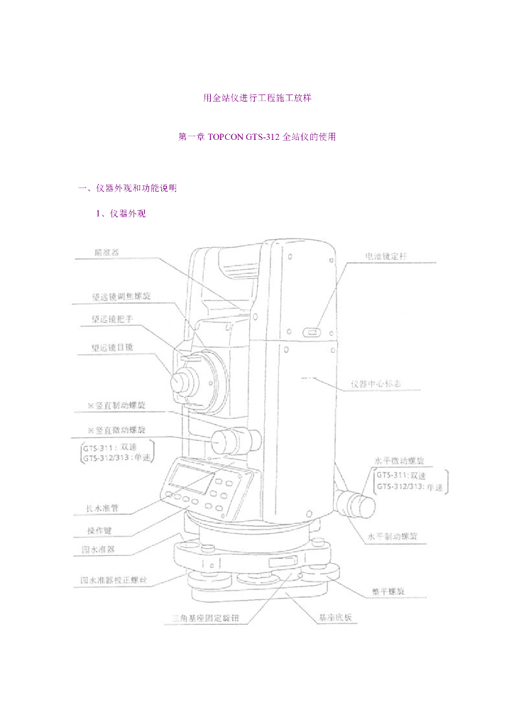 全站仪使用详细教程