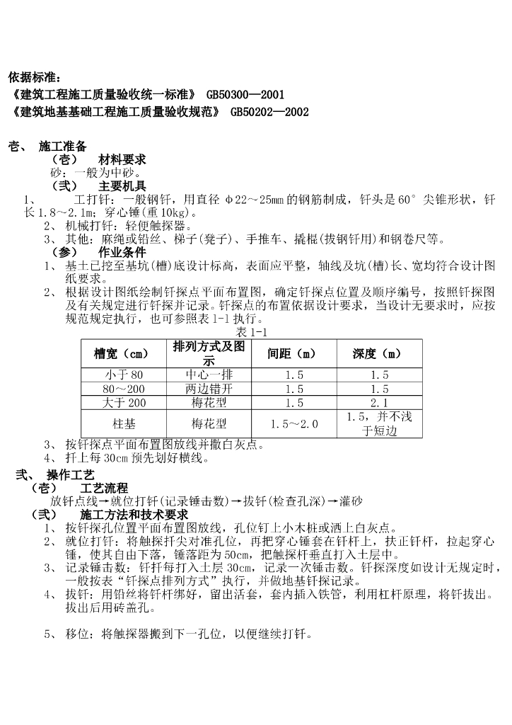 【资料】建筑工程基底钎探