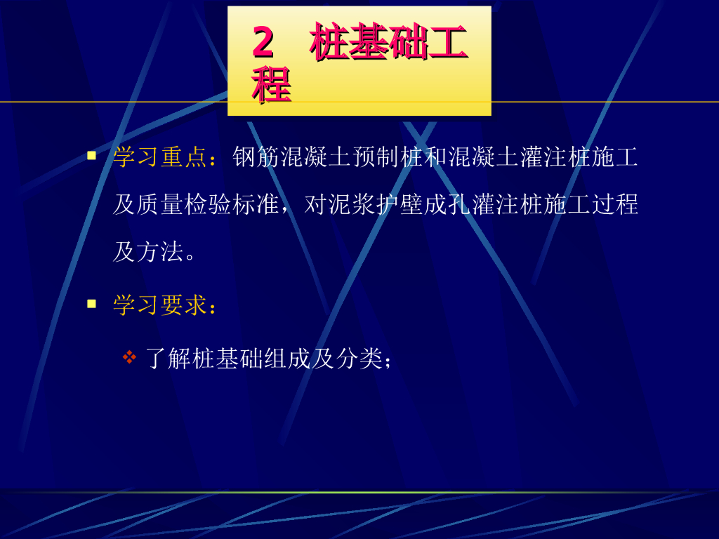 锤击沉管灌注桩施工培训讲义PPT（99页）