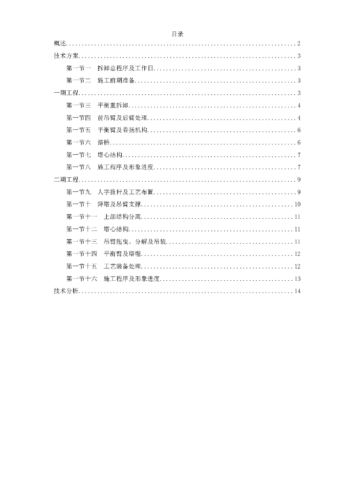 2555塔机群拆卸施工方案