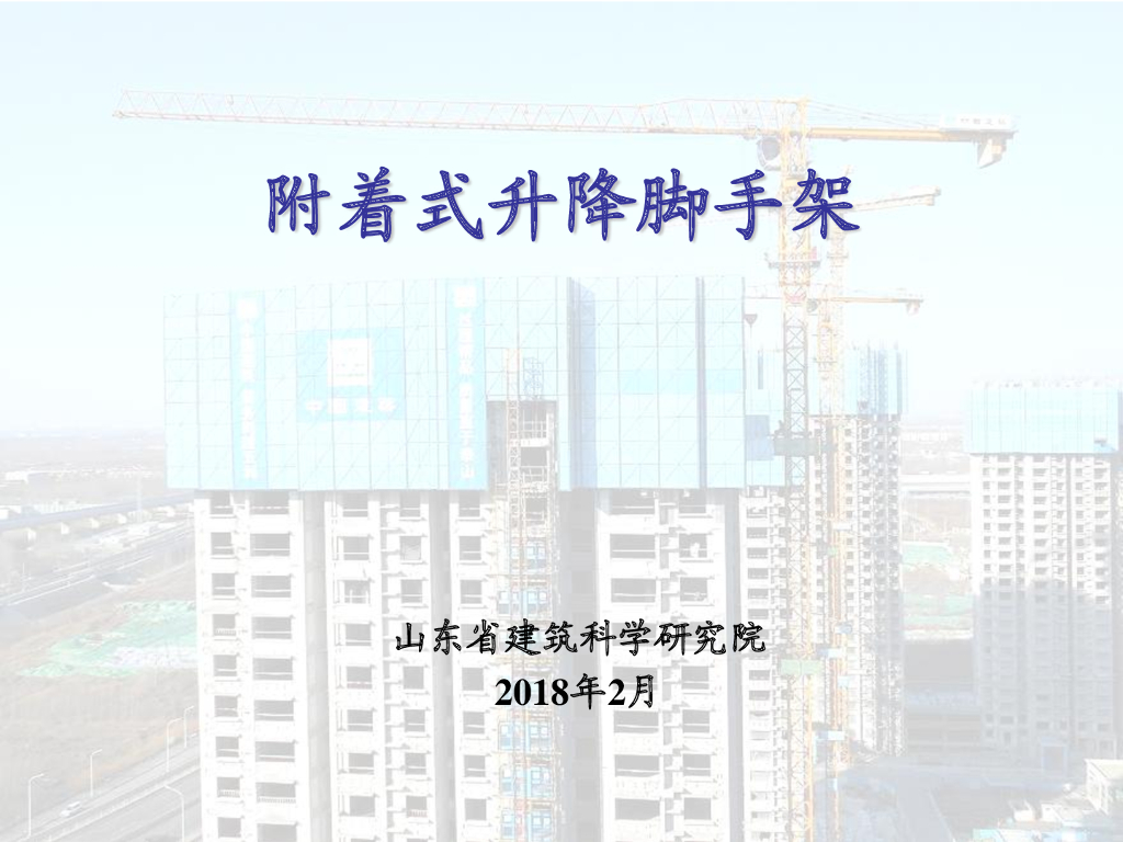 附着式升降脚手架使用及检测