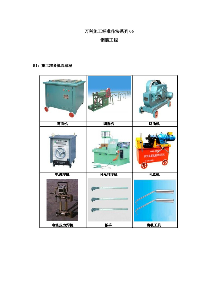 知名地产施工标准作法系列之钢筋工程