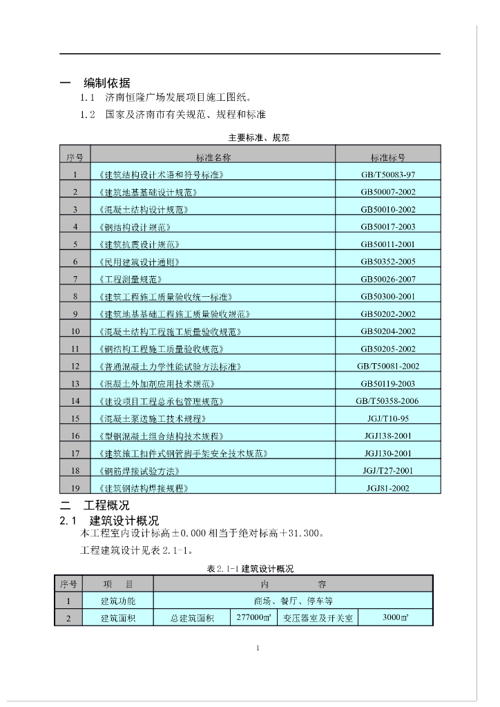 大体积混凝土专项施工方案