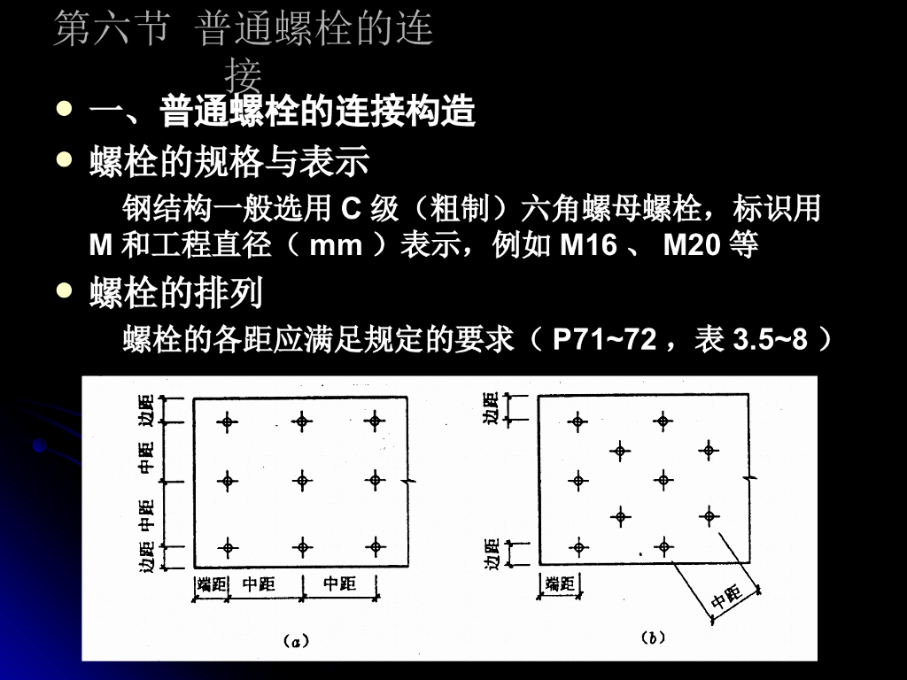 钢结构的连接-普通螺栓的连接