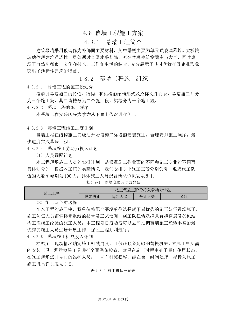 单元式玻璃幕墙工程施工方案
