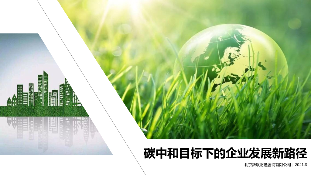 新联财通咨询：碳中和目标下的企业发展新路径