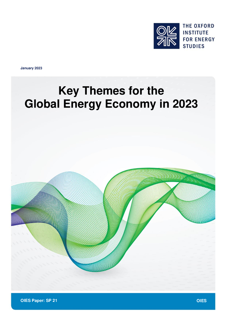牛津<em>能源</em>研究所：2023年全球<em>能源</em>经济主题报告（英文版） 海报
