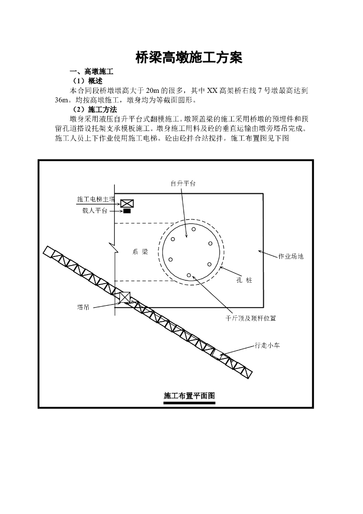桥梁工程高墩施工专项方案
