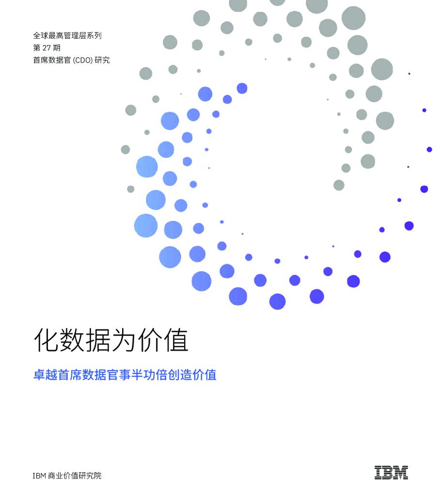 IBM：化数据为价值：卓越首席数据官事半功倍创造价值