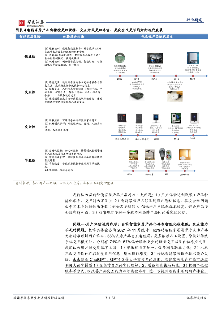 华安证券：智能家居行业深度：ChatGPT等大模型催化智能家居行业进一步发展_第7页