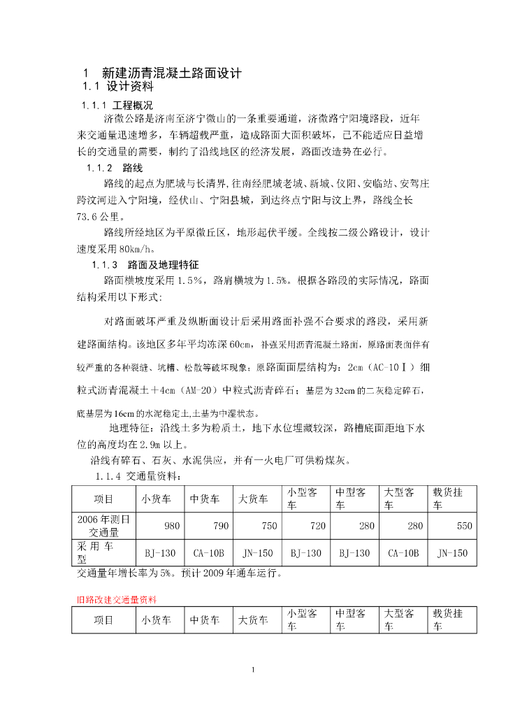 新建沥青混凝土路面设计（word版共74页）