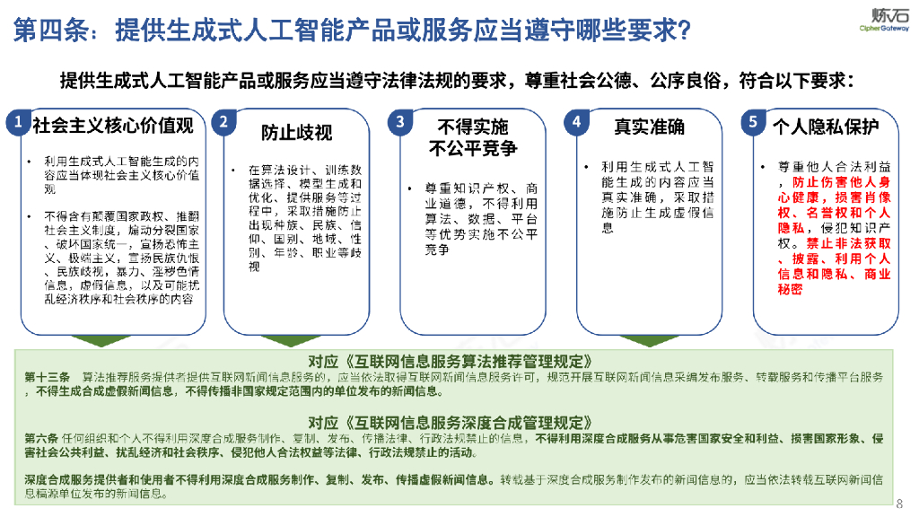 炼石网络：图解国家网信办《生成式人工智能服务管理办法（征求意见稿）》V1.0.0_第8页