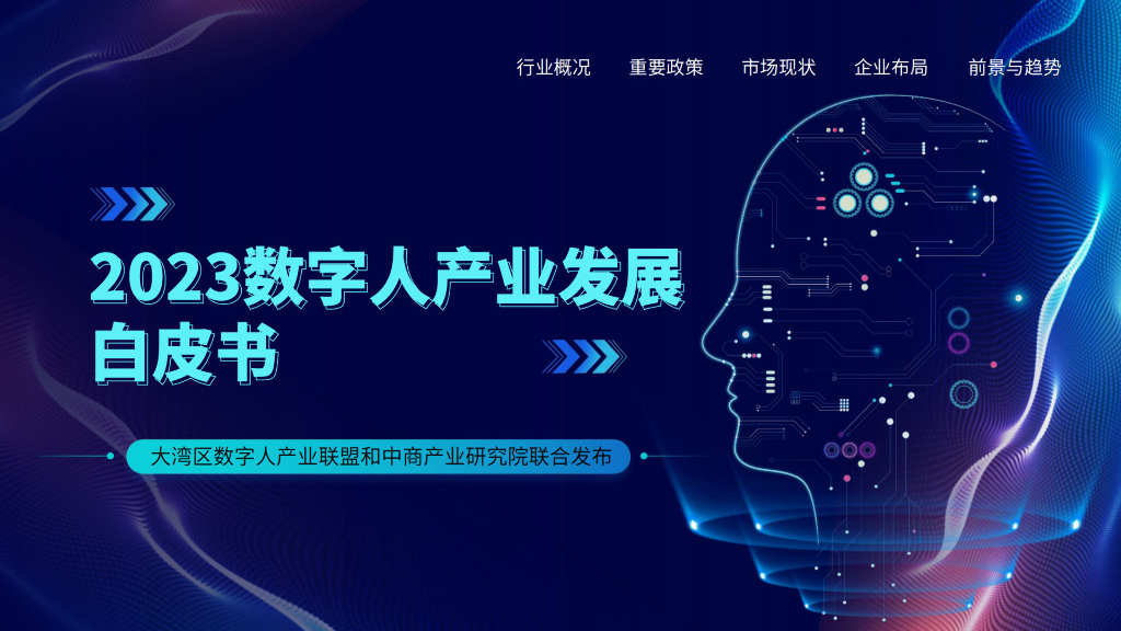 中商产业研究院：2023年数字人产业发展白皮书（简版）
