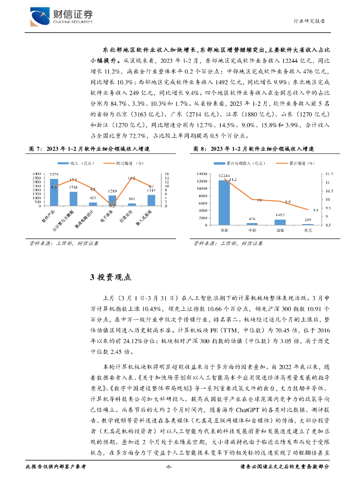 财信证券：计算机行业月度点评：关注人工智能浪潮下的行业龙头公司_第6页