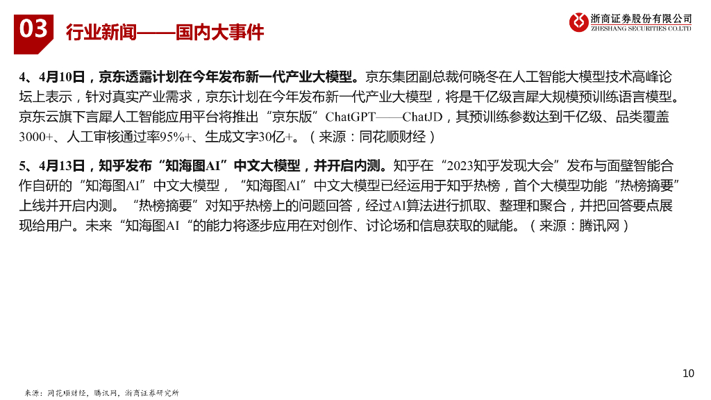 浙商证券：人工智能行业周报_第10页