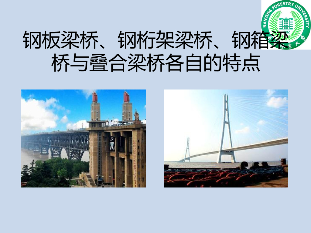 钢板梁桥/钢桁架梁桥/钢箱梁桥与叠合梁桥