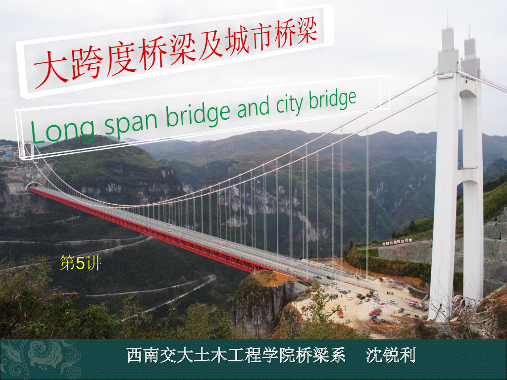 大跨度桥梁与城市桥梁之缆索系统(106页)
