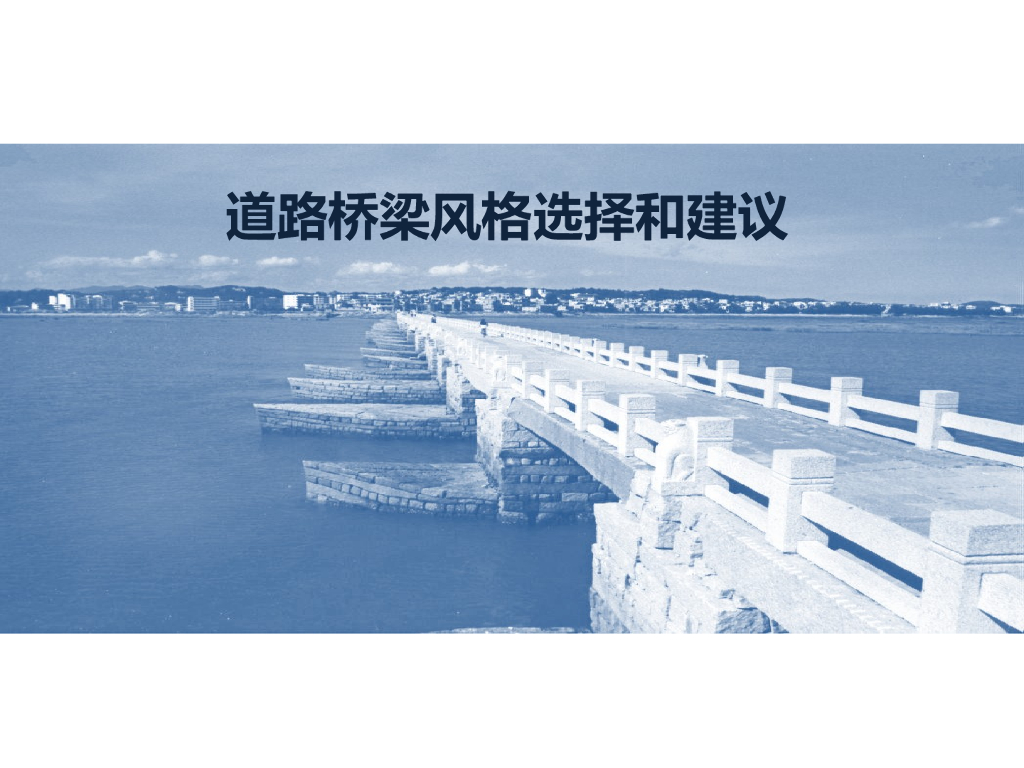 道路桥梁风格选择和建议（PPT总结）