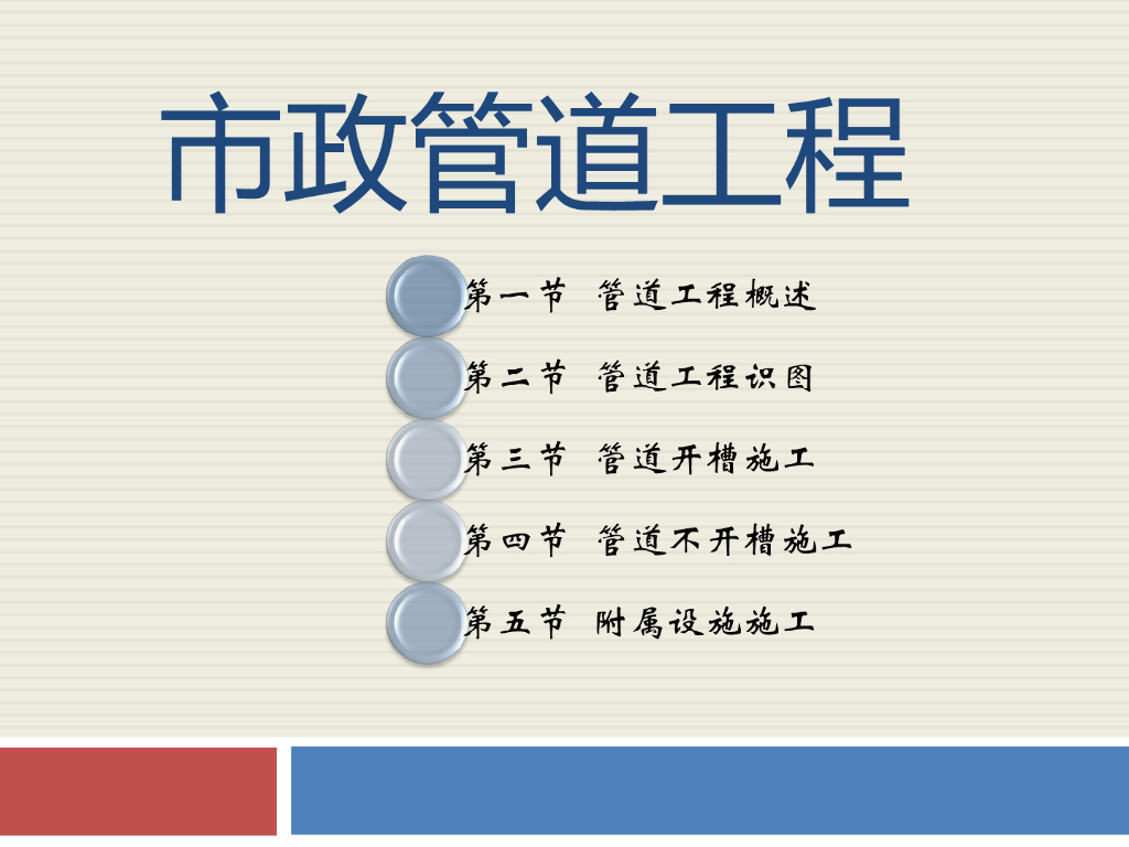 市政管道工程识图与施工流程总结讲义（204页PPT）