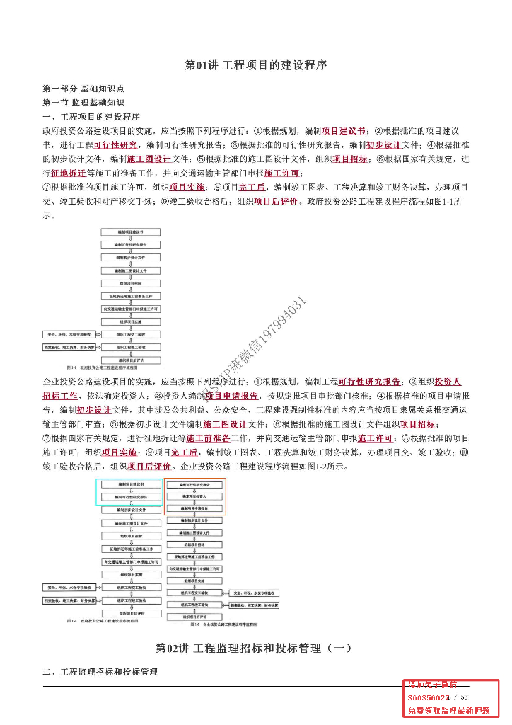 监理交通案例-逢考必过独家整理笔记53页