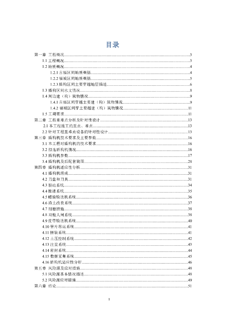 盾构机适应性评估报告（Word版58页）